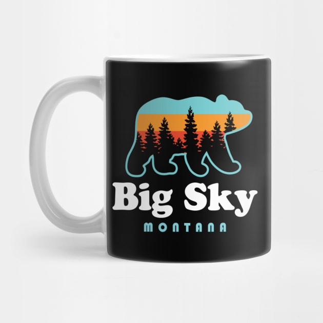 Big Sky Montana Bear Mountains Ski Trees by PodDesignShop